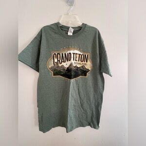 Gildan Green Grand Teton National Park Tee